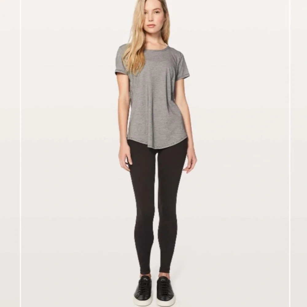 Lululemon Love Crew III Wee Stripe Black White Medium